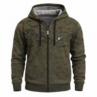 US Marine Full Zip Hoodie