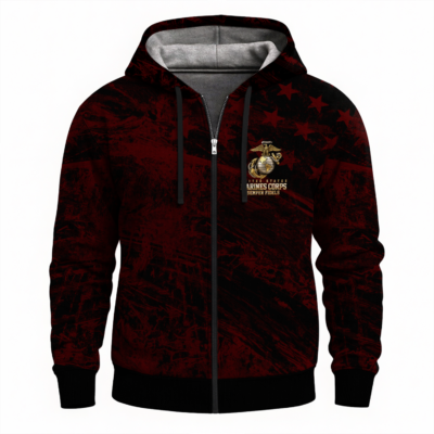 US Marine Full Zip Hoodie