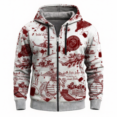 US Marine Full Zip Hoodie