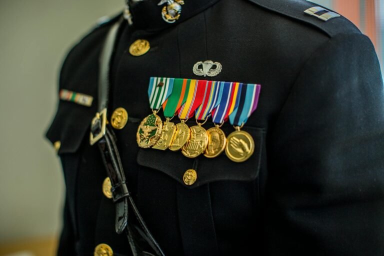 US military officer with medals
